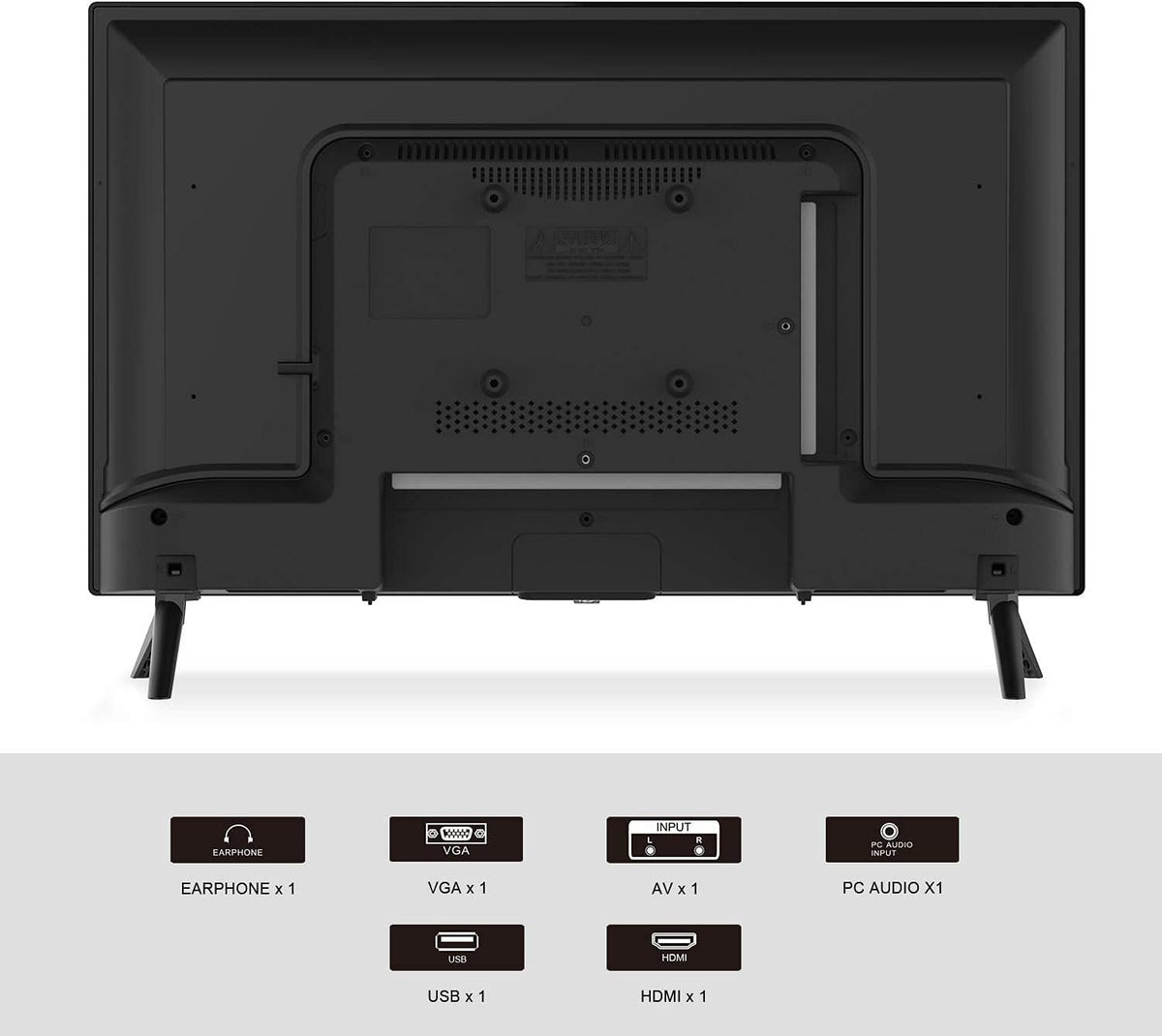 24 inch HD LED TV with HDMI, USB, VGA, Dolby Audio N41415