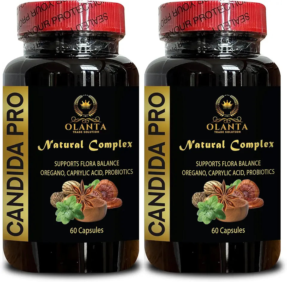 Candida Support Supplement, Enzyme Blend, Herbal Capsules, Non-GMO, Gluten Free, 120 Capsules U161481