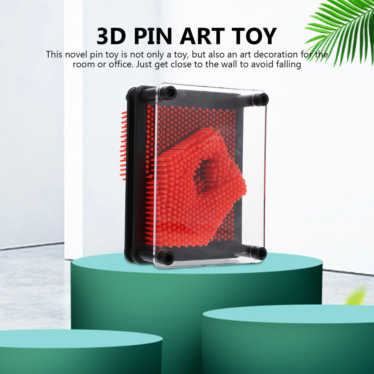 3D Pin Art Toy Plastic Handprint O3797