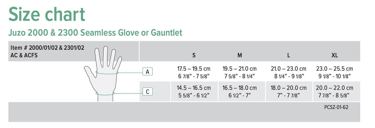15-20 mmHg Soft Seamless Glove, X-Large, Right, Black I956