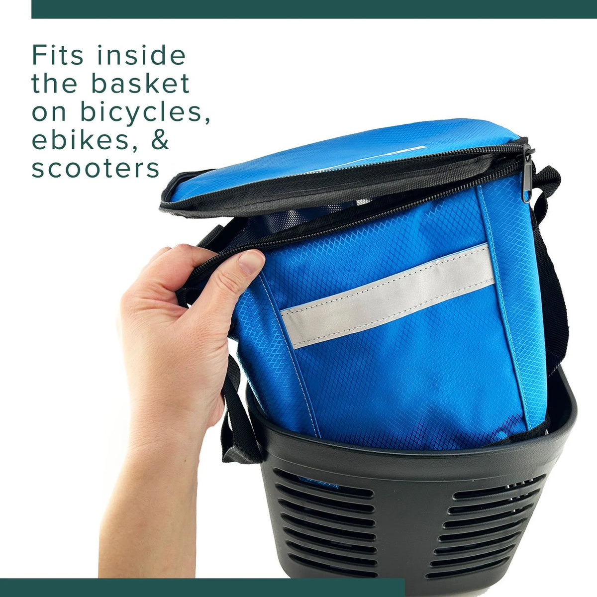 Insulated Basket Bag for Mobility Scooters & Power Chairs (Blue) T773941