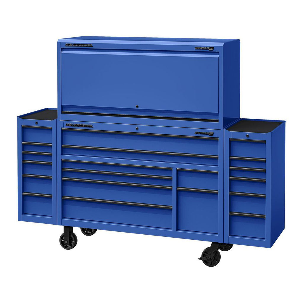56 in. x 22 in. Blue Work Center Hutch C980