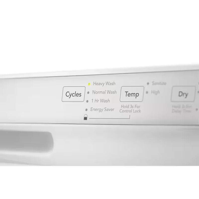 White 24 in Built-In Tall Tub Dishwasher with 4 Cycles R5395
