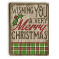 Decorative Wood Sign Very Merry Christmas, 18 inch x 24 inch, Planked Wood R57864