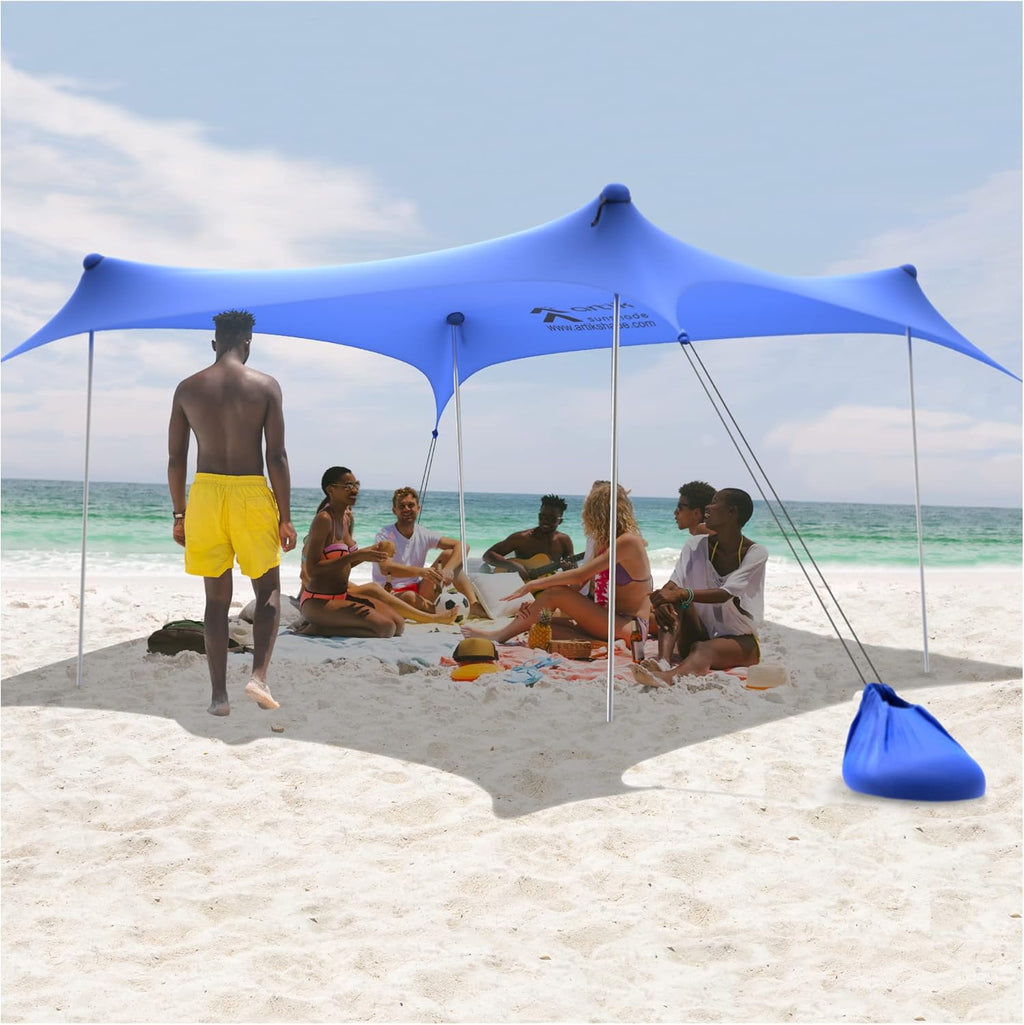 Pop Up Beach Tent Sun Shade with Carrying Bag, UPF50 UV Protection, Large I7031