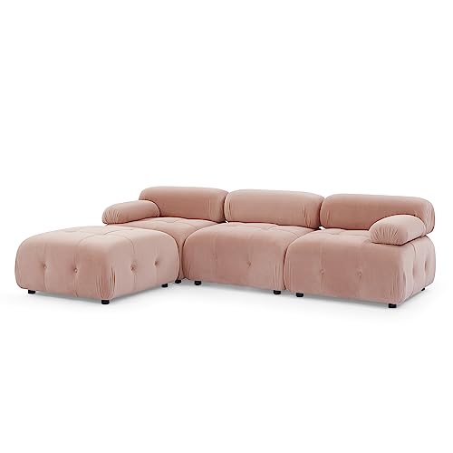 Pink Velvet Sleeper Sofa X19829