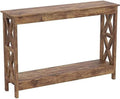 Brown Reclaimed Wood Console Sofa Table V74103