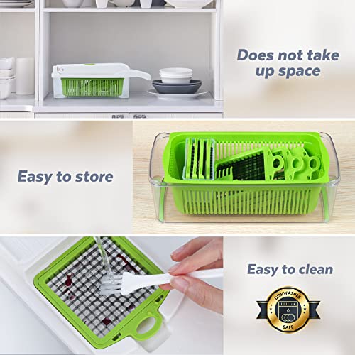 14 in 1 Multifunctional Vegetable Chopper with 8 Blades (Grey) P3237