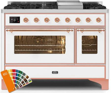 48 Dual Fuel Natural Gas Range with Copper Trim M450185