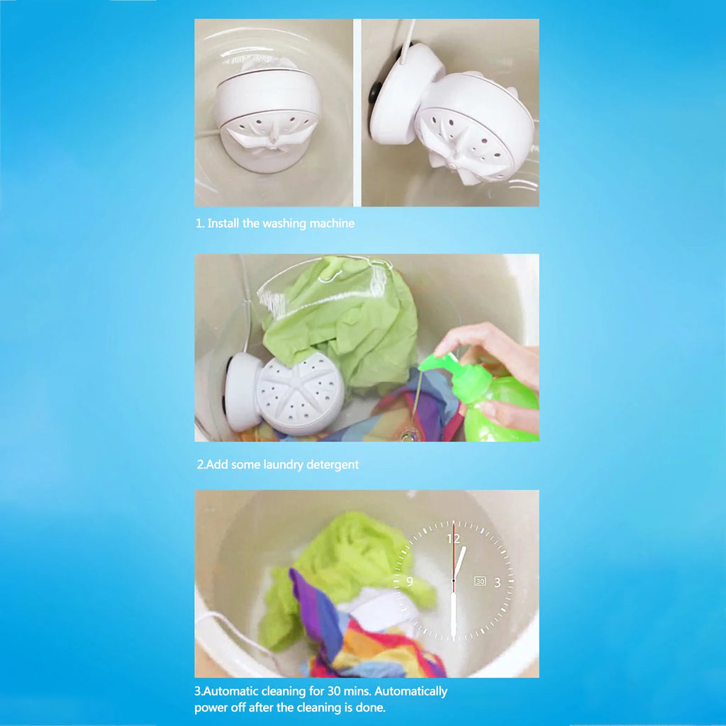 Portable Travel Washing Machine 24W C4782