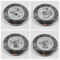 4X Set of 4 Pieces 200mm Hubcaps CHROME Silver Wheel Center Caps M4468