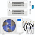 30,000 BTU 2 Zone Ceiling Cassette Ductless Air Conditioner and Heat Pump A7739