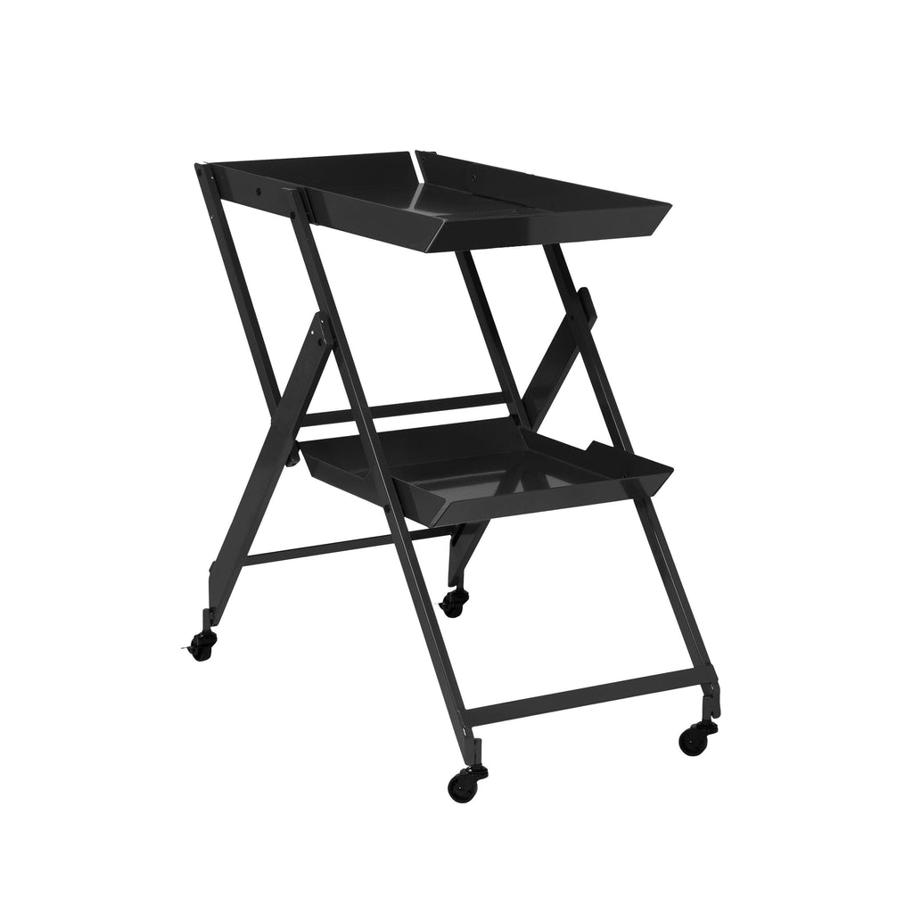 Black Folding Server Cart L390031