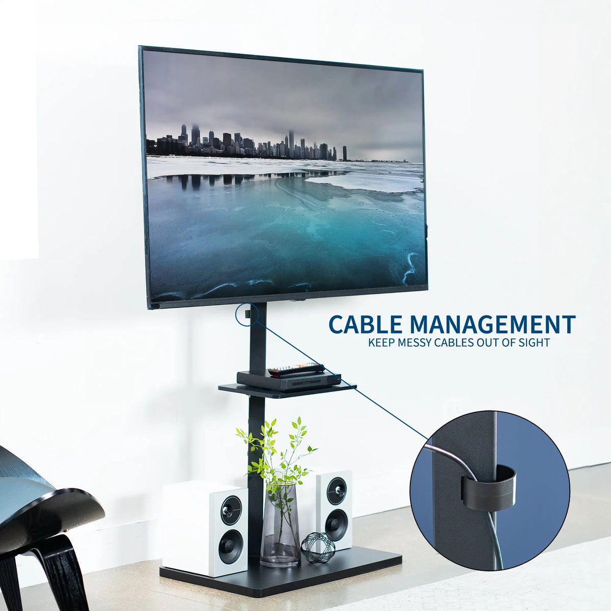 Height Adjustable TV Floor Stand L982
