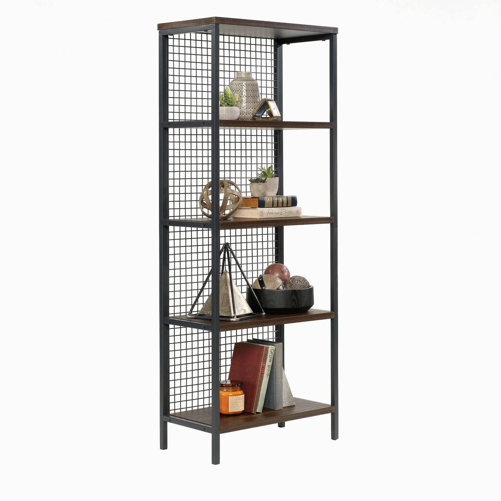 Tall 4-Shelf Metal Bookcase E811645
