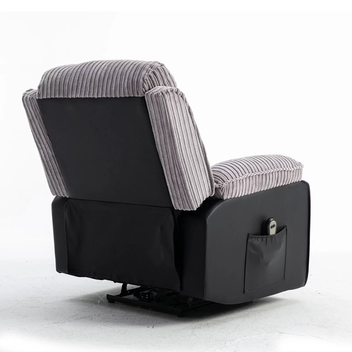 Electric Lift Recliner with Heat and Massage, Heavy Lounge Chair with Padded Arms and USB Q86222