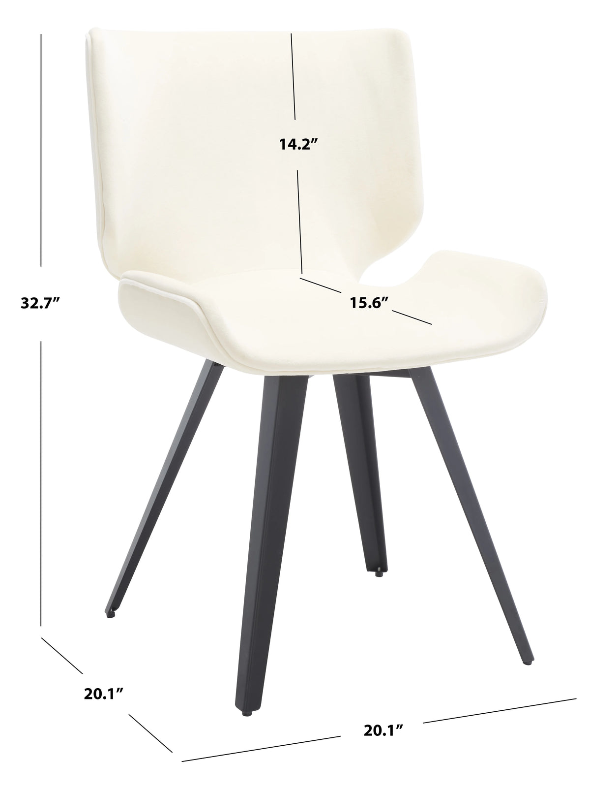 Cream Velvet Dining Chair K6634