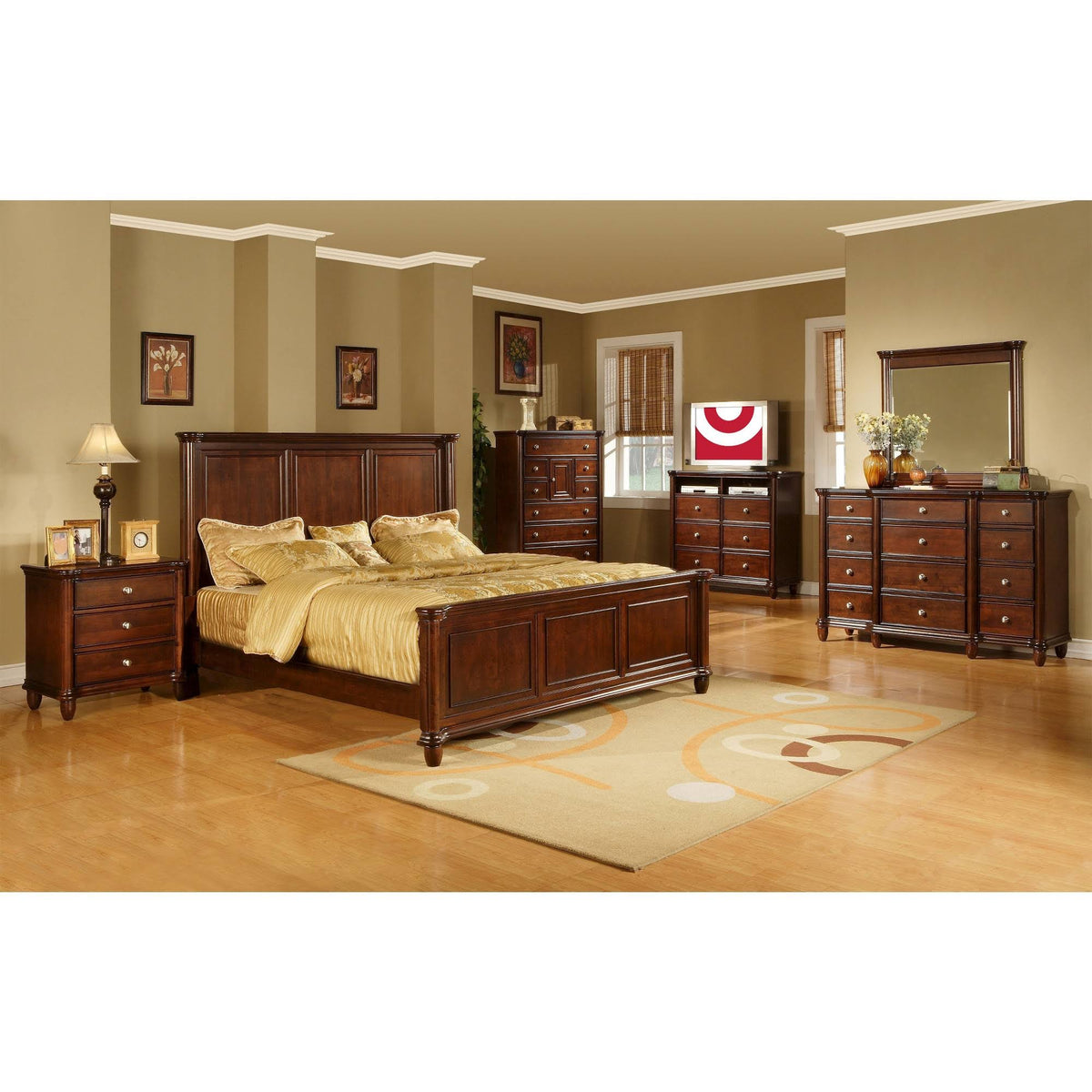King Panel Bed G9485