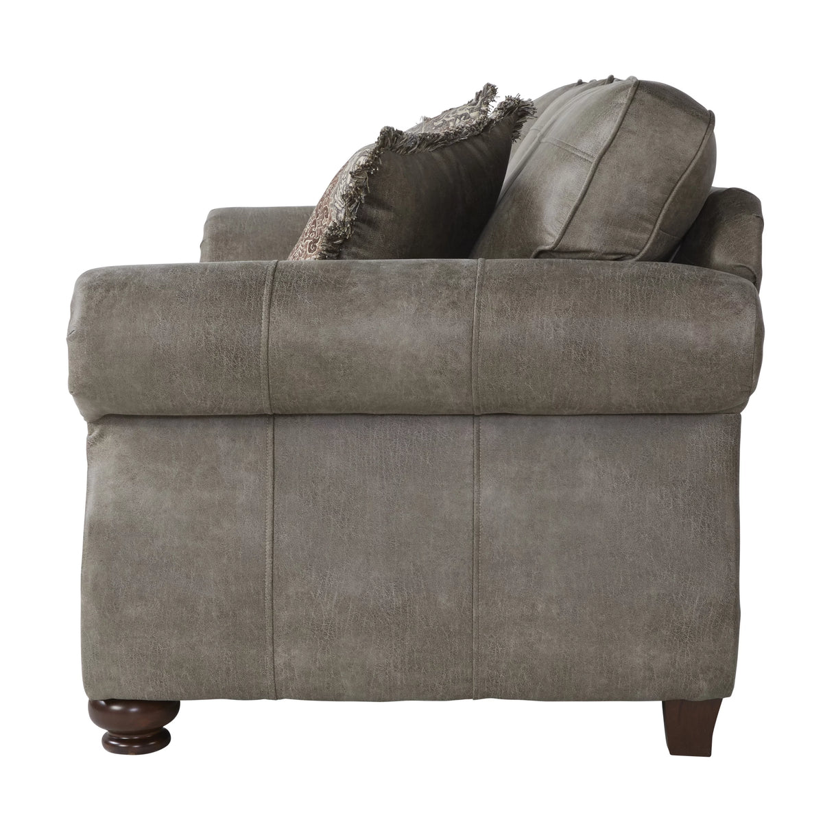 Faux Leather Upholstered Loveseat O178834