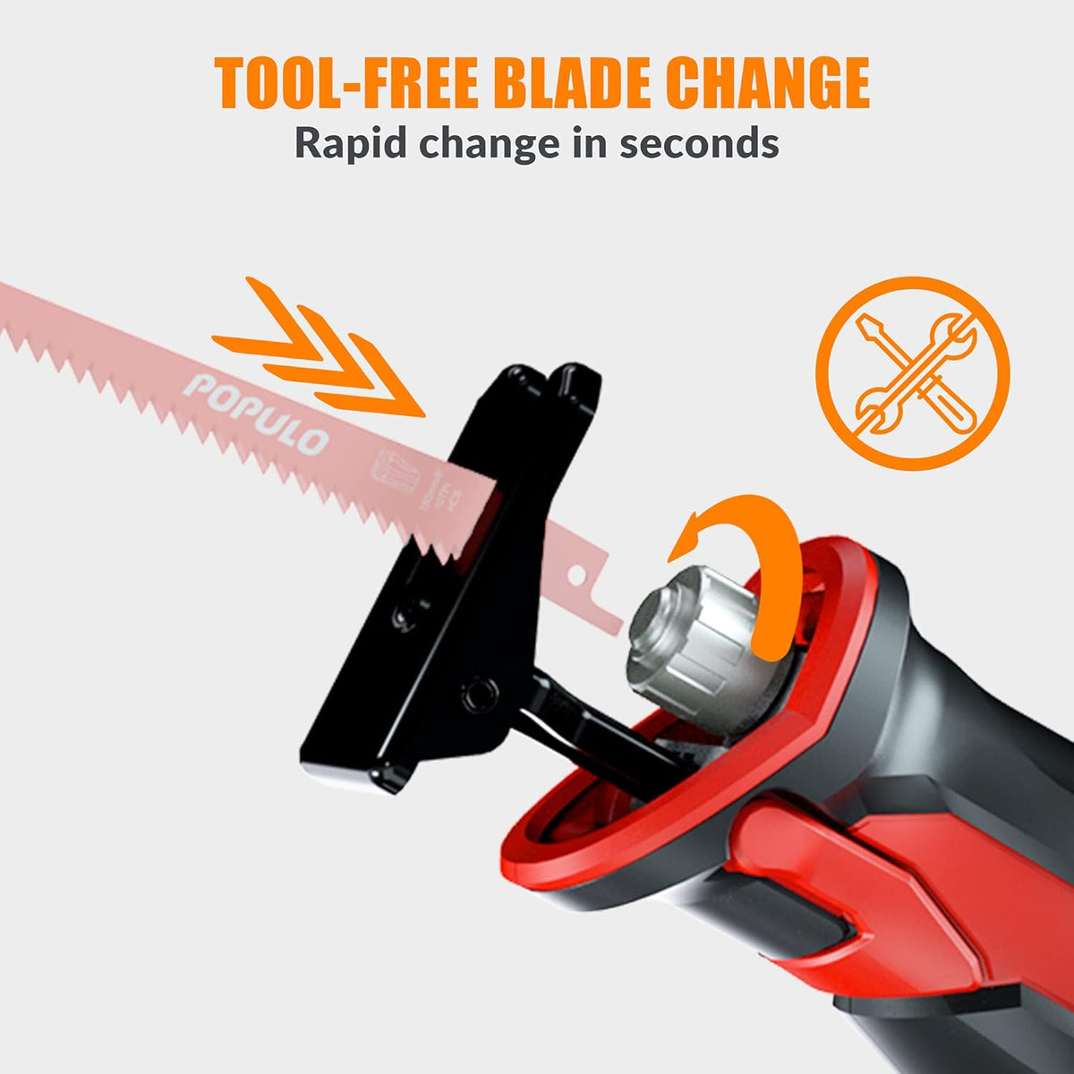Cordless Reciprocating Saw with 2.0Ah Battery and Charger Pack of 2 J857425