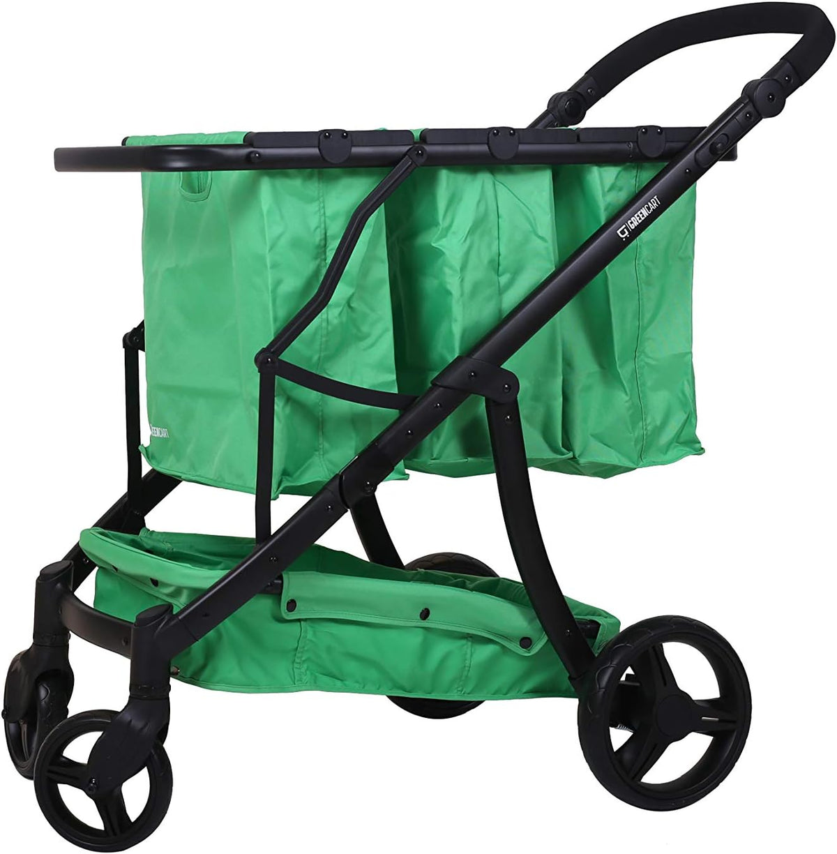 Lightweight Shopping Cart with 3 Blue Baskets V42077