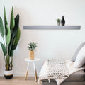 4' Wood Floating Shelf with Decorative Fronts E882433