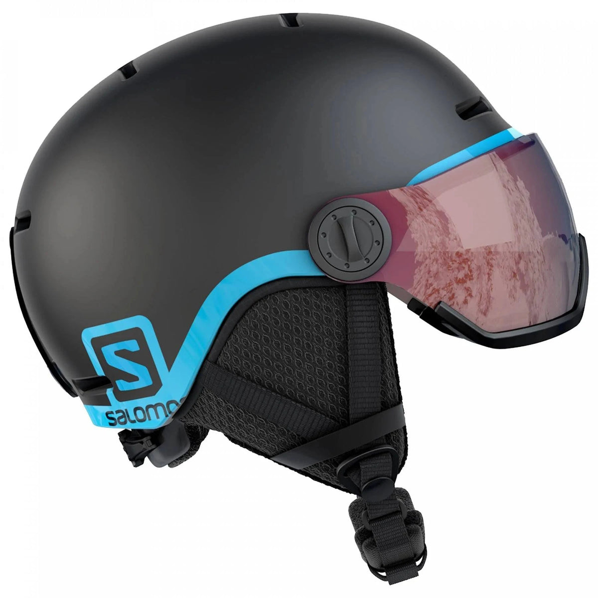 Black Kids Grom Visor Helmet I544525