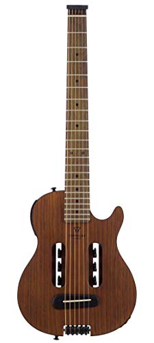 Mahogany Acoustic Travel Guitar with Built-in Headphone Amp L90917