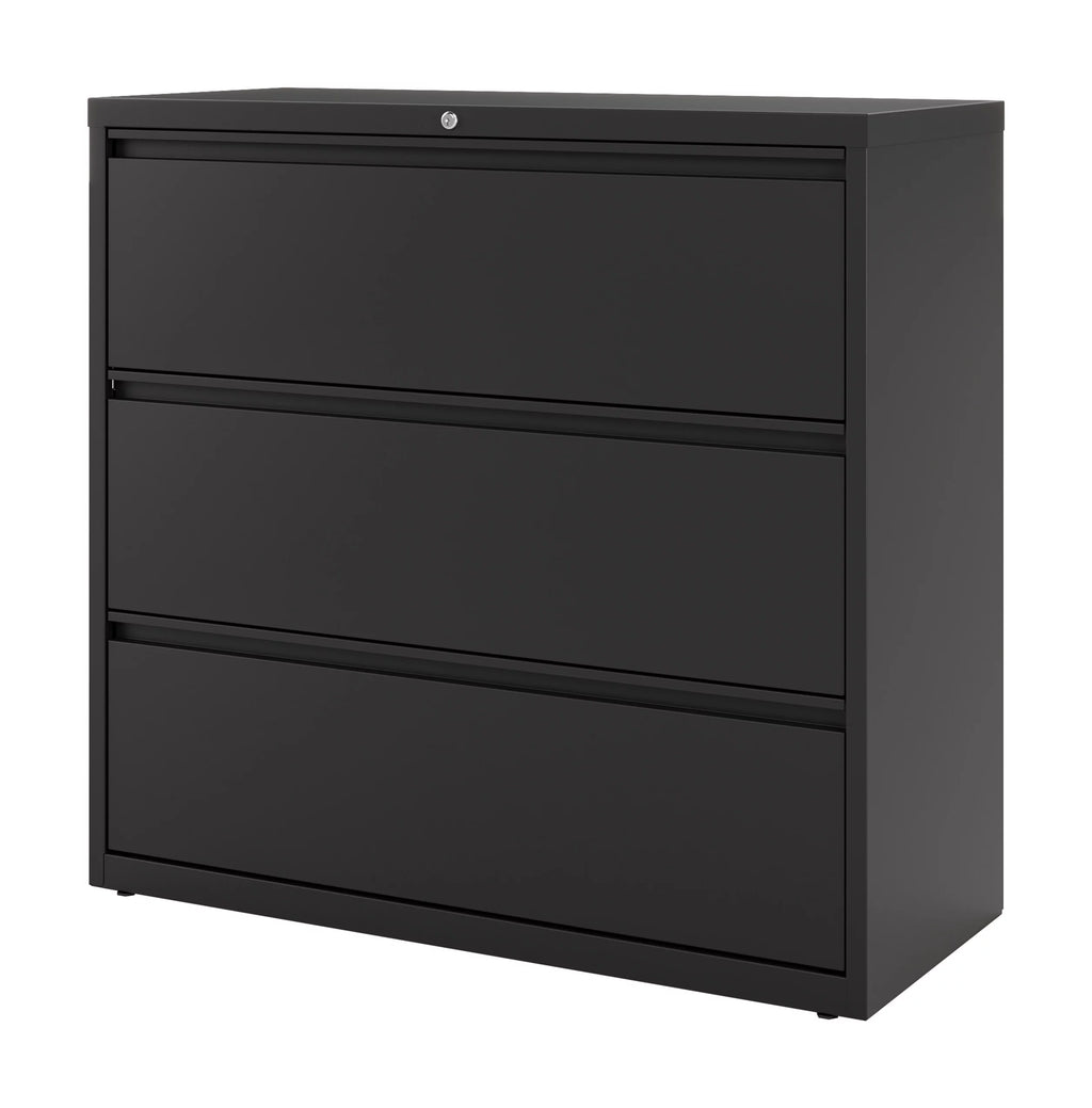 42 inch Wide 3 Drawer Metal Lateral File Cabinet Black Y93126
