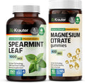 Spearmint 250 Capsules & Magnesium 90 Gummies A650