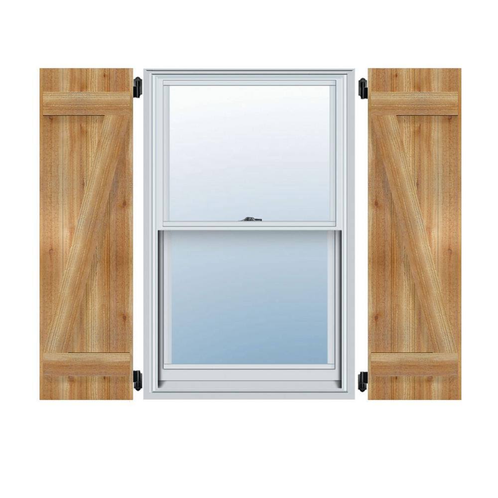Rough Sawn Western Red Cedar Board-n-Batten Shutters L80300