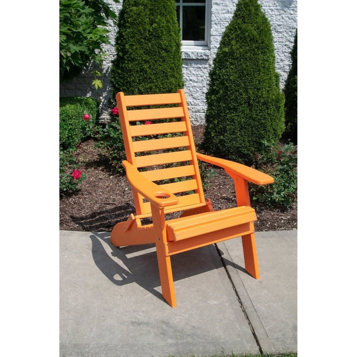 Dove Gray Ladderback Folding Adirondack Chair L4220