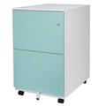 Blue 2-Drawer Metal Mobile File Cabinet E167172