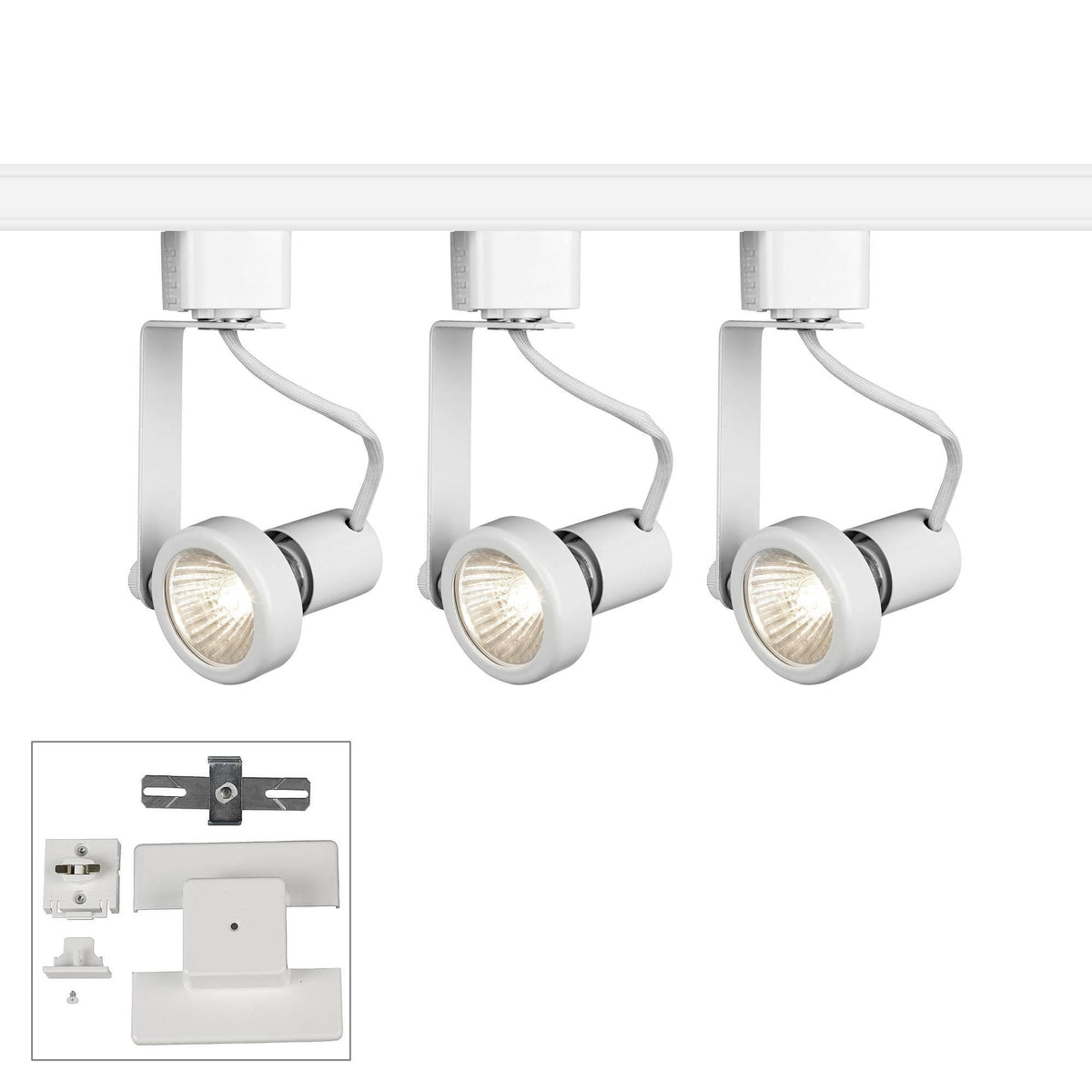 White 3-Light Gimbal Track Kit A768850
