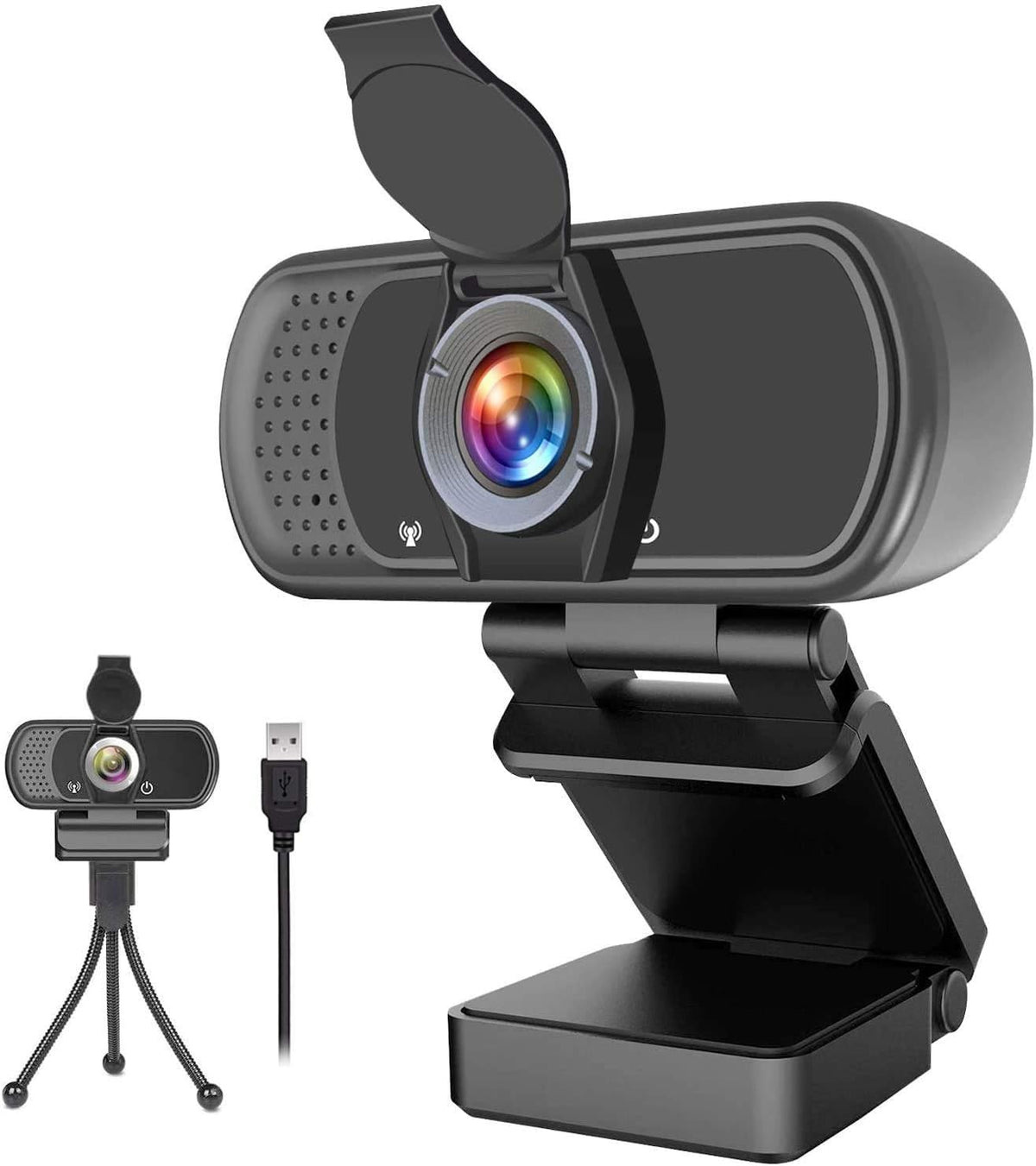 1080p Webcam with Microphone and Privacy Cover L53869