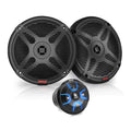 Black 6.5 Marine Speakers with Bluetooth Remote Control 2 Pack D542640