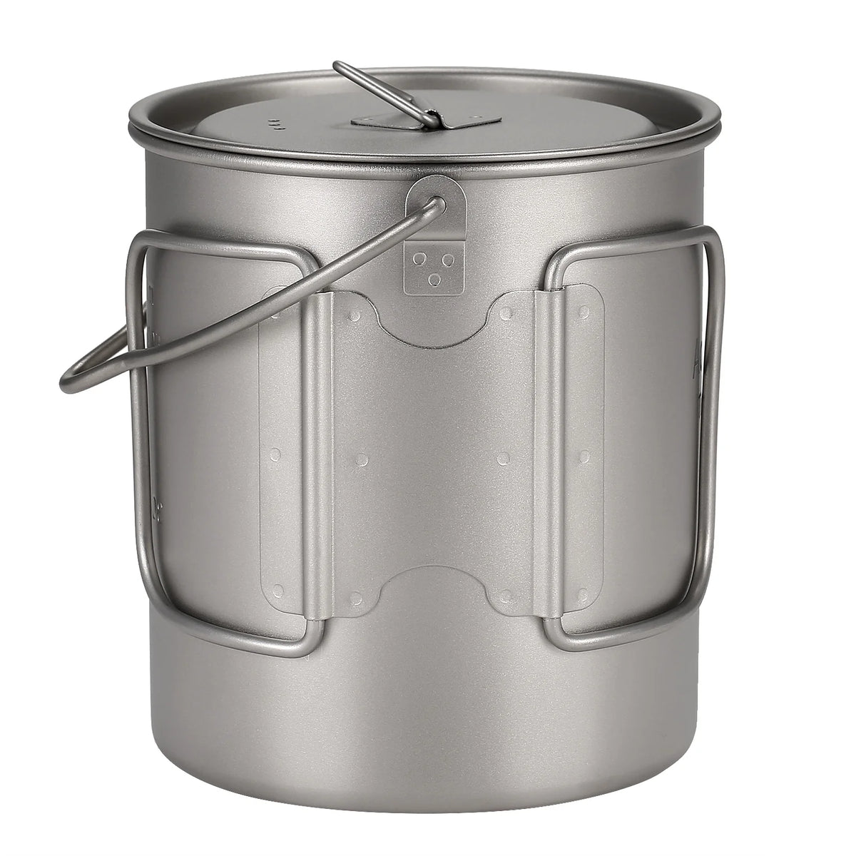 750ml Ultralight Camping Cooking Pot with Lid and Foldable Handle H3467