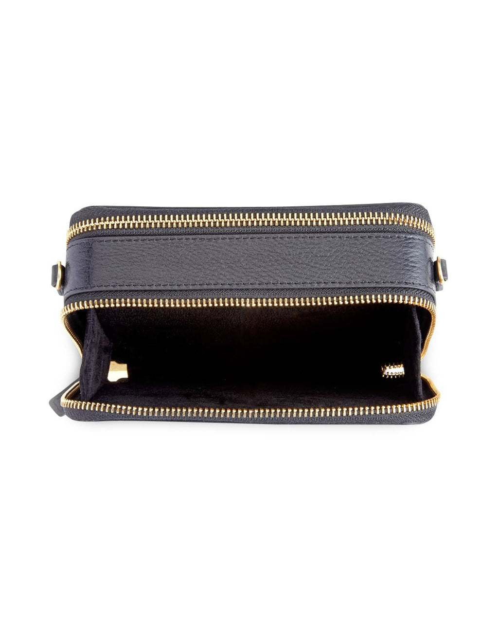 Blue Leather Crossbody Camera Bag K1447