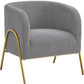 Gray Boucle Accent Chair S838811