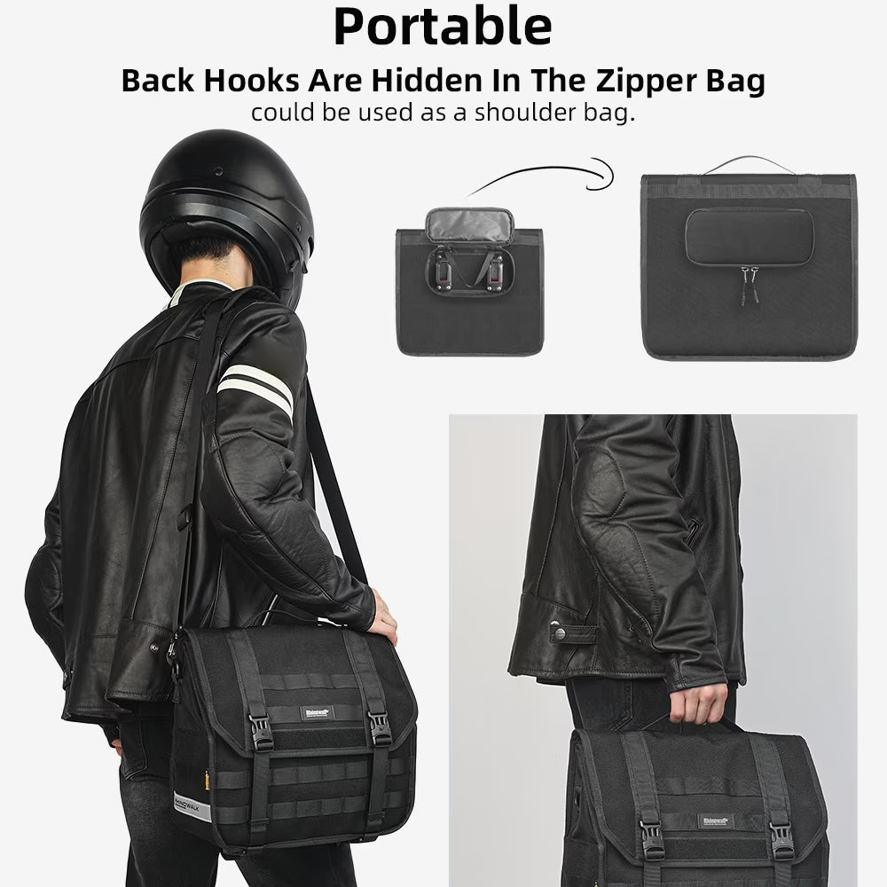 Motorcycle Bag Side 13l With Removable Waterproof Inner Pouch Support Panel R77686