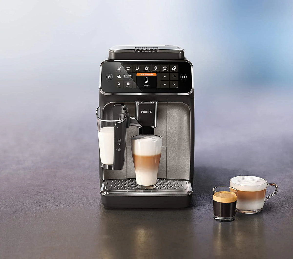 Fully Automatic Espresso Machine with LatteGo, Silver U165230