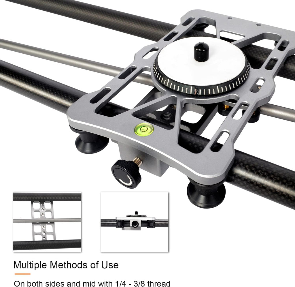 Motorized Camera Slider with App Control, 48'' Carbon Fiber Rail N8610