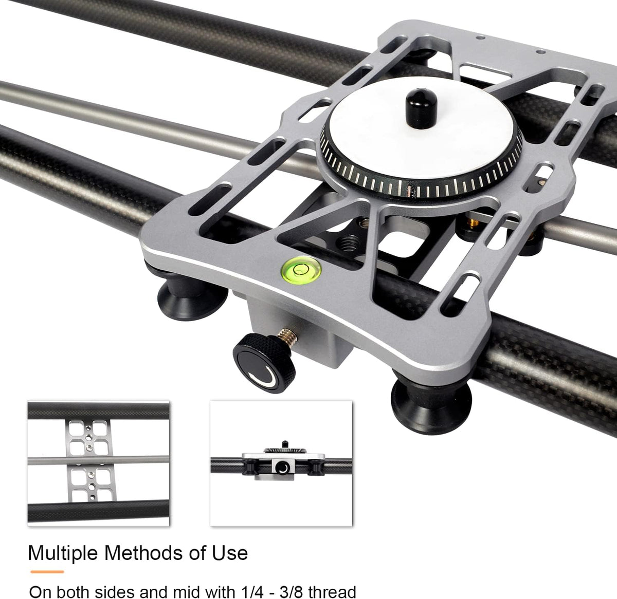 Motorized Camera Slider with App Control, 48'' Carbon Fiber Rail N8610