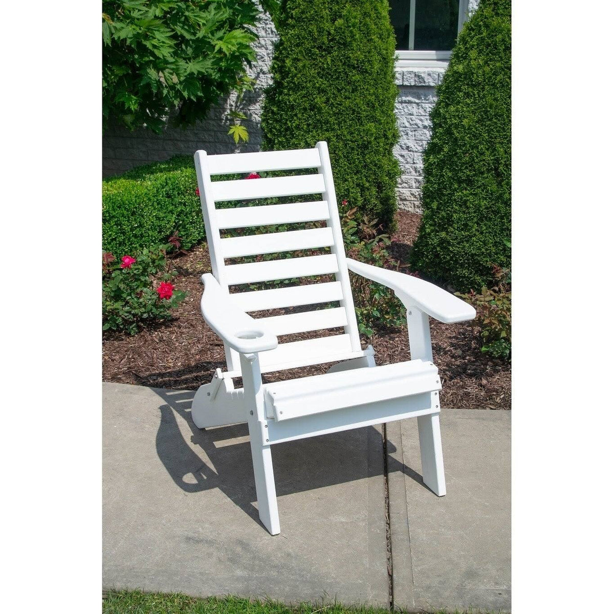 Dove Gray Ladderback Folding Adirondack Chair L4220