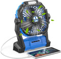 Portable Battery Powered USB Rechargeable Desk Fan Pack of 2 X7641