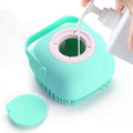 Pet Grooming Bath Massage Brush with Soap Dispenser U2871