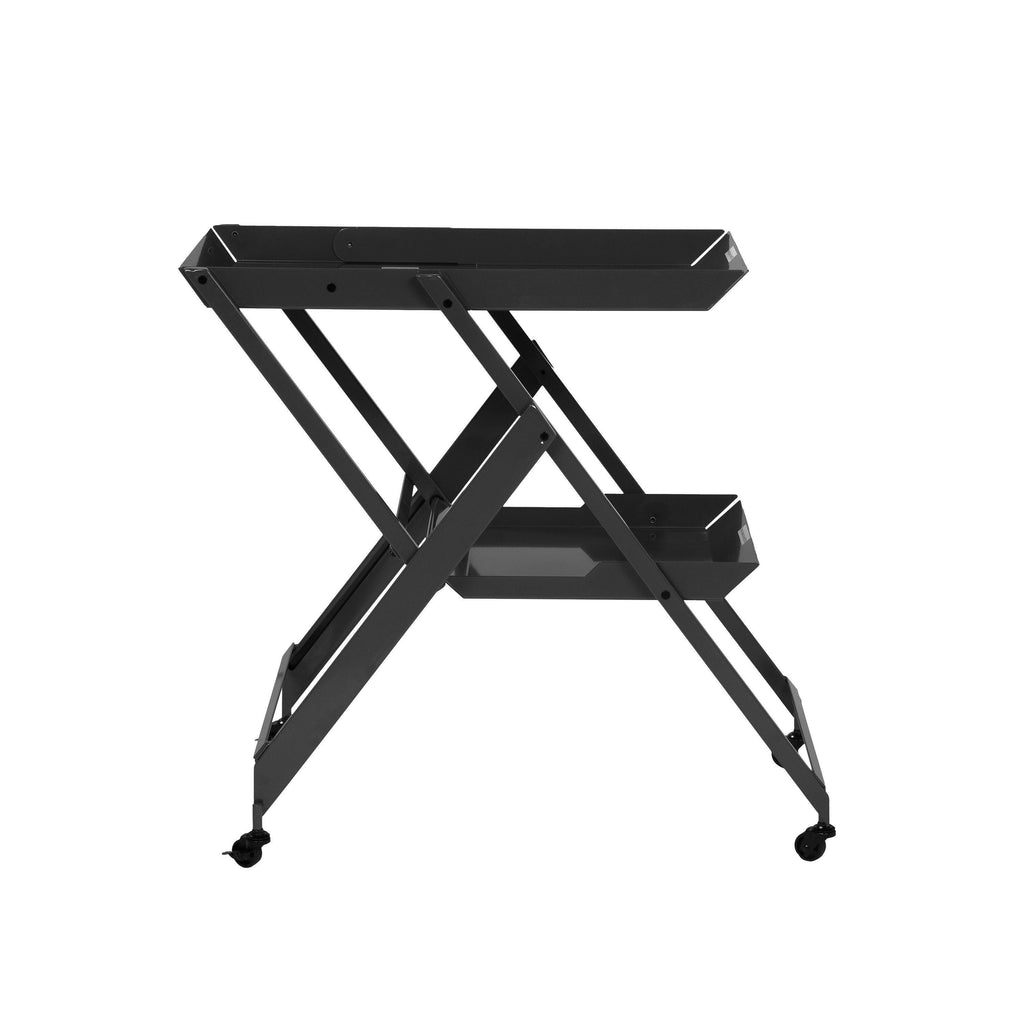 Black Folding Server Cart L390031