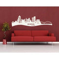 Gray Cityscape Wall Decal 79in x 27in L52984