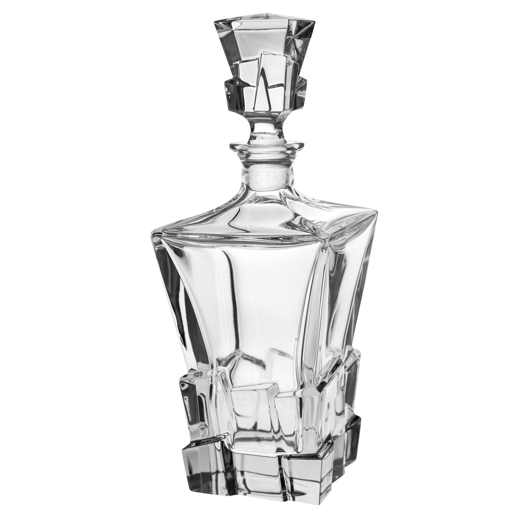 European Crystal Square Whiskey Decanter 28oz Z47121
