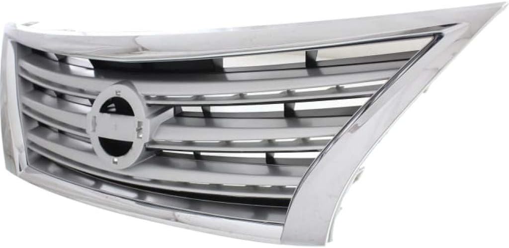 Chrome Shell Grille Assembly with Painted Silver Insert V88440